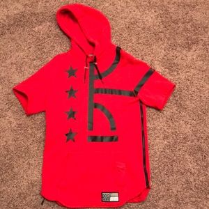 Red Men’s Air Pivot V3 Short-sleeve Hoodie(Medium)